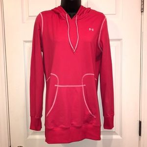 Under Armour Long Pink Hooded Top